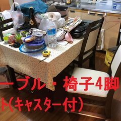 テーブル・DIY椅子(床を傷つけない)（ボール型ｷｬｽﾀｰ600...