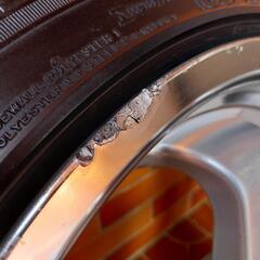 引っ張り15インチタイヤホイール4本セット work 6.5J 4H PCD100