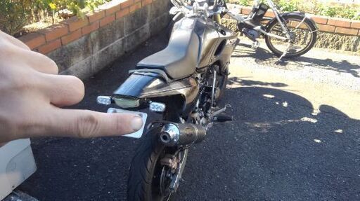 売】値下げしました。カワサキ KSR110 マフラーフェンダーレスカスタム ...