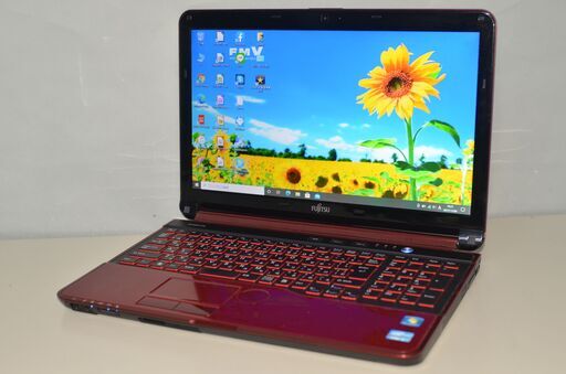 最新Windows10+office 爆速SSD256GB 富士通 AH54/G core i5-2450M メモリ4GB 15.6インチ USB3.0 HDMI 無線 ブルーレイ 便利なソフト多数