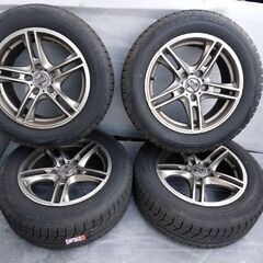 アルミホイール + スタッドレスタイヤ 20000円⭐ブリヂストン 205/60R16 16×7J +45 PCD120⭐22