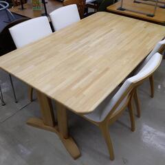 ☆極美品☆ karimoku ダイニング５点セット Chitano 刈谷木工  参考上代26万〜150cm×90cm×69cm 1111-01-「アイロテック」バーベル110kg