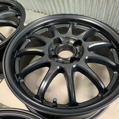 WORK☆エモーション11R 15×6J PCD100 ブラック MBL フィット ヴィッツ 