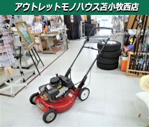 苫小牧市内近郊限定 ロビン 芝刈機 ガソリン HI-VAC 草刈り機 EH18 COMMERCIAL スバル SUBARU 赤 レッド ROBIN 現状品 ワケあり品 苫小牧西店