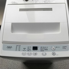 複数購入で割引可　美品　AQUA 全自動電気洗濯機　AQW-S45A