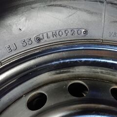 中古タイヤ　ハイエース200系　ｽﾁｰﾙﾎｲｰﾙ付き4本セット　　