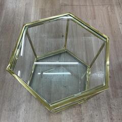 2点入荷❗ KARE コーヒーテーブル コームゴールド45cm 定価35,200円