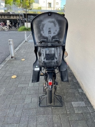 電動自転車　前かご、子供乗せ椅子付き　３人乗り可　ギュットアニーズ