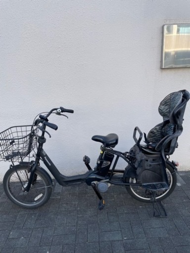電動自転車　前かご、子供乗せ椅子付き　３人乗り可　ギュットアニーズ