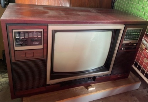 昭和レトロ ブラウン管 テレビ 木製 ほっぽらかし TH18-C1 昭和レトロ ブラウン管 テレビ 木製 ほっぽらかし TH18-C1