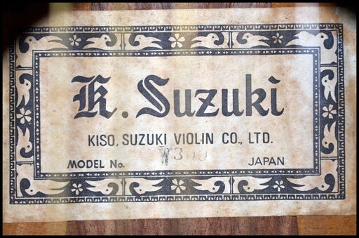 KISO-SUZUKI/木曽鈴木バイオリン アコースティックギター W-200-–日本 