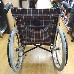 車イス 自走式 美品☆ 美和商事 リーズ チェック柄ネイビー 自走・