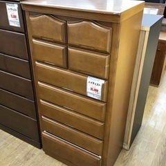 KK-39【ご来店頂ける方限定】ハイチェスト ブラウン