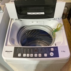 ①Hisense 全自動電気洗濯機　HW-T55A [2017年...