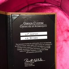 Gibson　カスタムショップ 　レスポール　2018