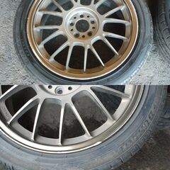 レイズRAYS鍛造アルミ ボルクレーシングSE37K 17x7.5J タイヤ 215 