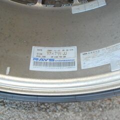 レイズRAYS鍛造アルミ ボルクレーシングSE37K 17x7.5J タイヤ 215 