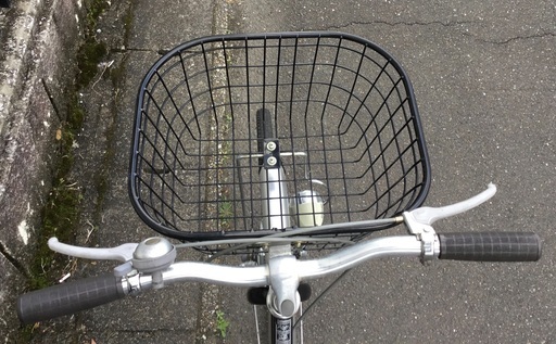 整備・良品＞丸石サイクル・27インチ自転車、変速なし 一文字ハンドル