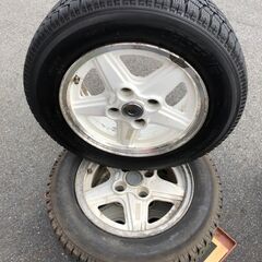 スタッドレスタイヤ ホイール付き　3本　185/65R14　カー用品