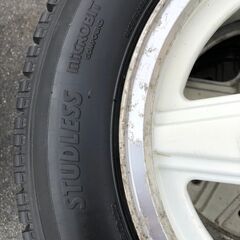 スタッドレスタイヤ ホイール付き　3本　185/65R14　カー用品