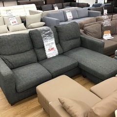 KK-41【ご来店頂ける方限定】馬場家具 カウチソファ グレー