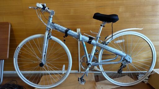 アルミ折りたたみクロスバイク WACHSEN700C シマノ6段変速 室内保管品