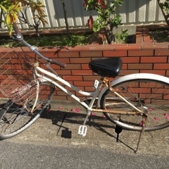 (chariyoshy 出品)27インチ　自転車　ホワイト