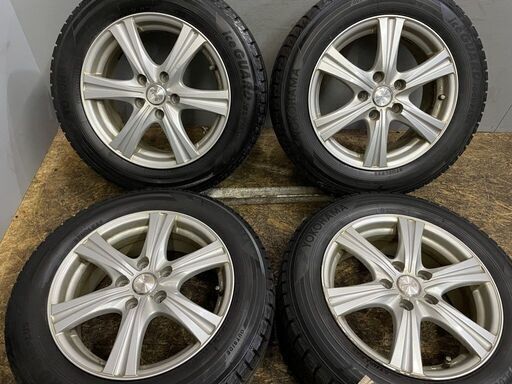 【YOKOHAMA ice GUARD iG50 PLUS 195/65R16】スタッドレス【SIBILLA RZ 16インチ 6.5J5HPCD114.3+53】アテンザ等　(TC423) クレジットカード QRコード決済可能