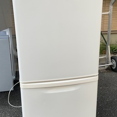 【RKGRE-758】特価！Panasonic/138L 2ドア冷凍冷蔵庫/NR-BW14AC-W/中古品/2017年製/当社より近隣無料配達！