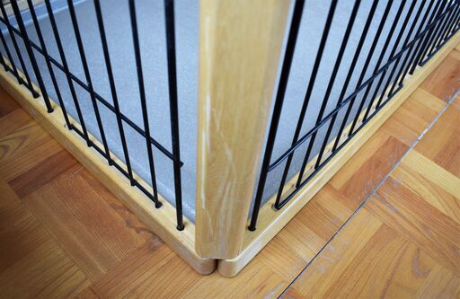 ペットケージ 4面 木製枠犬 猫 サークル 柵 留守番 簡単設置【A000/A0800】