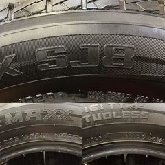 走行短め DUNLOP WINTER MAXX SJ8 225/65R17 17インチ スタッドレス 4本 2018年製 ハリアー CX-5/CX-8 RAV4等　(MTB160)クレジットカード QRコード決済可能