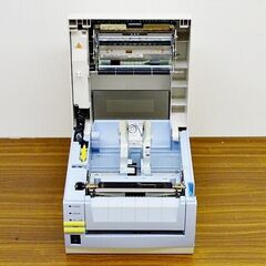 山口)下松市より　SATO(サトー) ラベルプリンター レスプリT408vCUT USB/LAN カット機能 2009年製 内部ヒンジ破損【現状品】　BIZHL14H
