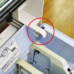 山口)下松市より　SATO(サトー) ラベルプリンター レスプリT408vCUT USB/LAN カット機能 2009年製 内部ヒンジ破損【現状品】　BIZHL14H