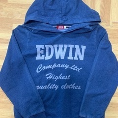 EDWIN★140cm★ほぼ新品★インディゴパーカー