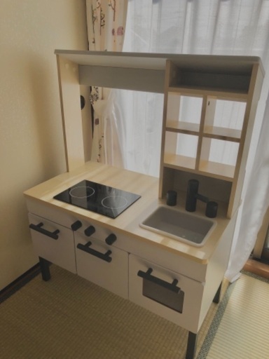 おままごと木製キッチン お店屋さんごっこも！