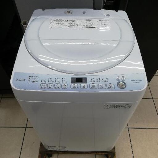 【お値下げ！】SHARP シャープ 洗濯機 2017年製 ES-T709-W 7kg