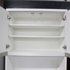 ニトリ 組み合わせキッチンボード リガーレ 幅80センチ ハイタイプ スリムタイプ 2019年製 NITORI 食器棚 中古家具 店頭引取歓迎 R4541)