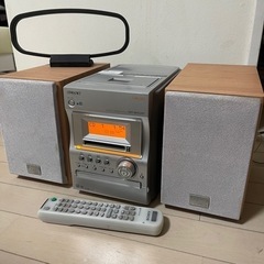 SONY CD MD カセット CMT-M333NT リモコン付