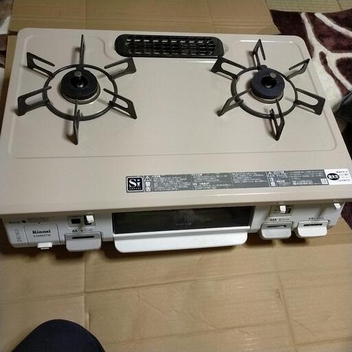 ガスコンロ　リンナイ　ホース、電池、説明書付き