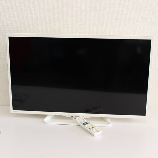 T045) ☆美品☆ シャープ 液晶テレビ 32型 2015年 LC-32W25 アクオス AQUOS 外付けHDD可 ホワイト SHARP デジタルハイビジョン 地上 BS CS