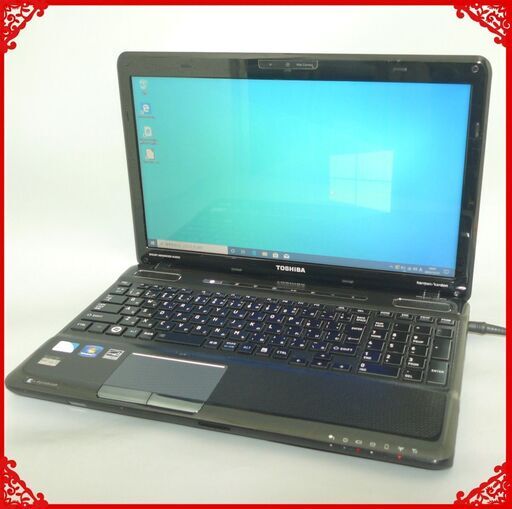 中古美品 ノートパソコン 15.6型 TOSHIBA 東芝 dynabook T550/T4BB Pentium 4GB 500G Blu-ray 無線 WiFi webカメラ Windows10 Office