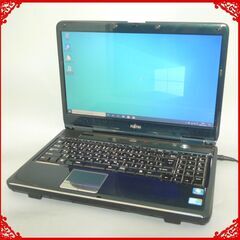 即使用可 あずき色 紫 ノートパソコン 高速SSD 中古良品 15.6型 FUJITSU 富士通 NF/G50 Core i3 4GB DVDRW 無線LAN Windows10 Office 即使用可 あずき色 紫 ノートパソコン 高速SSD 中古良品 15.6型