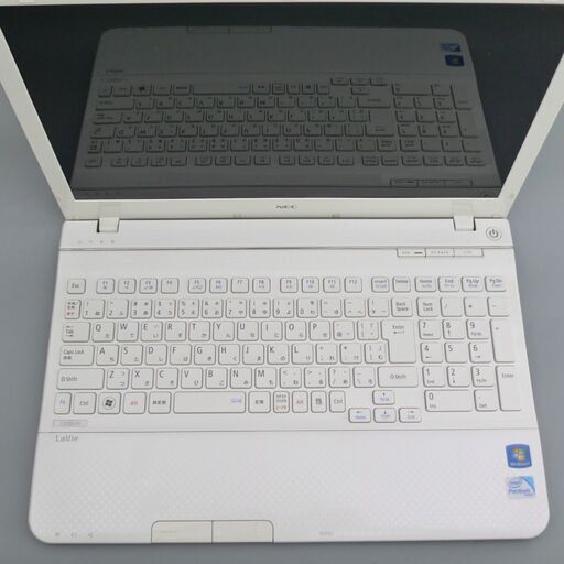 美品 ノートパソコン 15.6型ワイド NEC PC-LS150HS6W Pentium 4GB