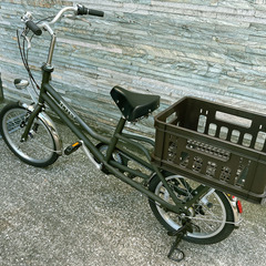 おしゃれな後部カゴ付き ブリジストン自転車 トートボックス