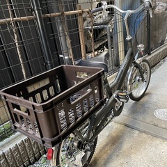 おしゃれな後部カゴ付き ブリジストン自転車 トートボックス 