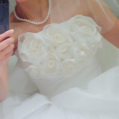 【7〜11号】セミオーダー背中編み上げAラインウェディングドレス