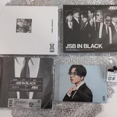 JSB IN BLACK 三枚とフォトカード(登坂広臣)と銀テープ