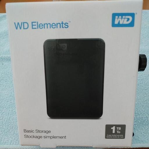 WD Elements コンパクト外付けハードディスク 1TB容量【未開封品】 w2