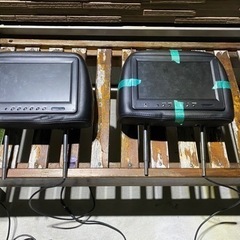 【ネット決済】ヘッドレストモニター 2個 ジャンク扱い