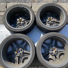 ★タイヤ付１９インチ　１年使用プリウスα　235/35ZR19×8J　オフセット＋40　少々キズあり★